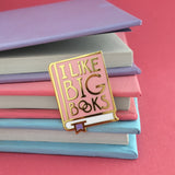 I Like Big Books lapel pin by Rather Keen