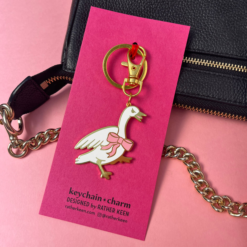 Angry Goose keychain - bag charm – Rather Keen