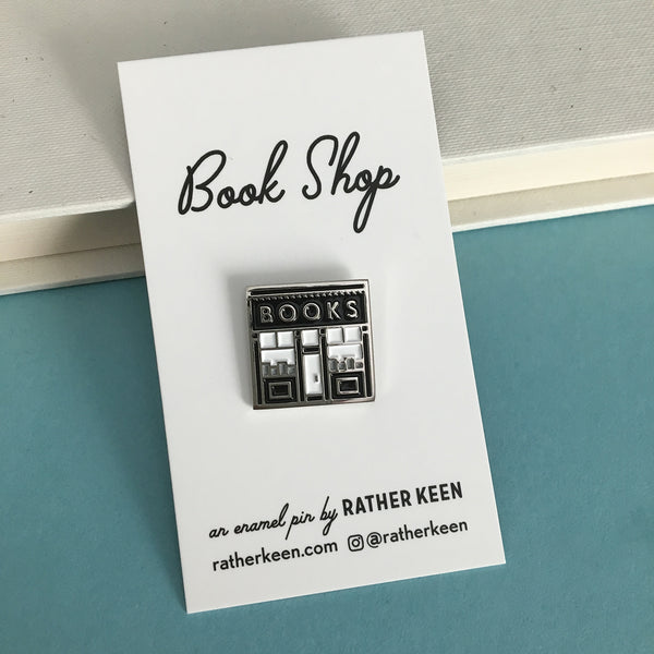 BookaholicStore Book Collector Bookish Enamel Pin | Book Lover | Bibliophile