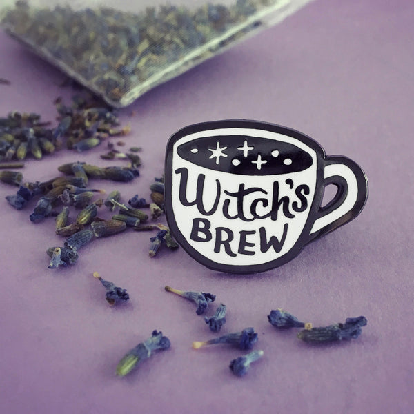 Witch's Brew witchy enamel pin by Rather Keen