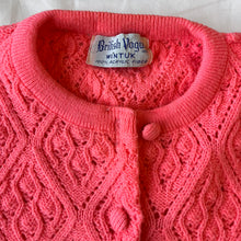 British Vogue hot pink cardigan - small