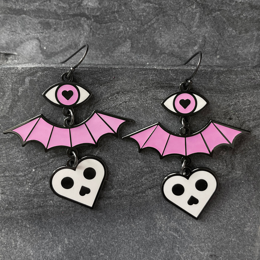 Spooky Earrings - bat earrings