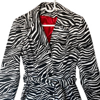 Mob wife zebra coat - medium