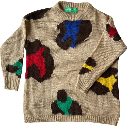 United Colors of Benetton leopard sweater - L - XL