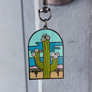 Saguaro Cactus Bag Charm + Keyring