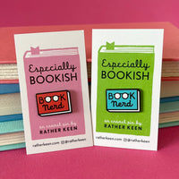 Book Nerd enamel pin - a smart gift for book lovers