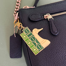 Duck Bookend bag charm - keyring