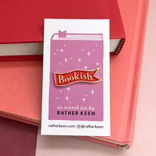 Bookish Bookmark pin on display card