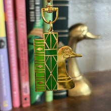 Duck Bookend bag charm - keyring