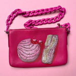 Pan Dulce bag - Coach bag with painted concha