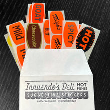 Suggestive Stickers from Innuendo's Deli