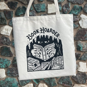 book hoarder tote bag