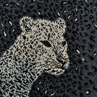 Gray leopard sweater - small-medium