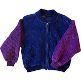 Liz Sport quilted velvet bomber jacket - medium