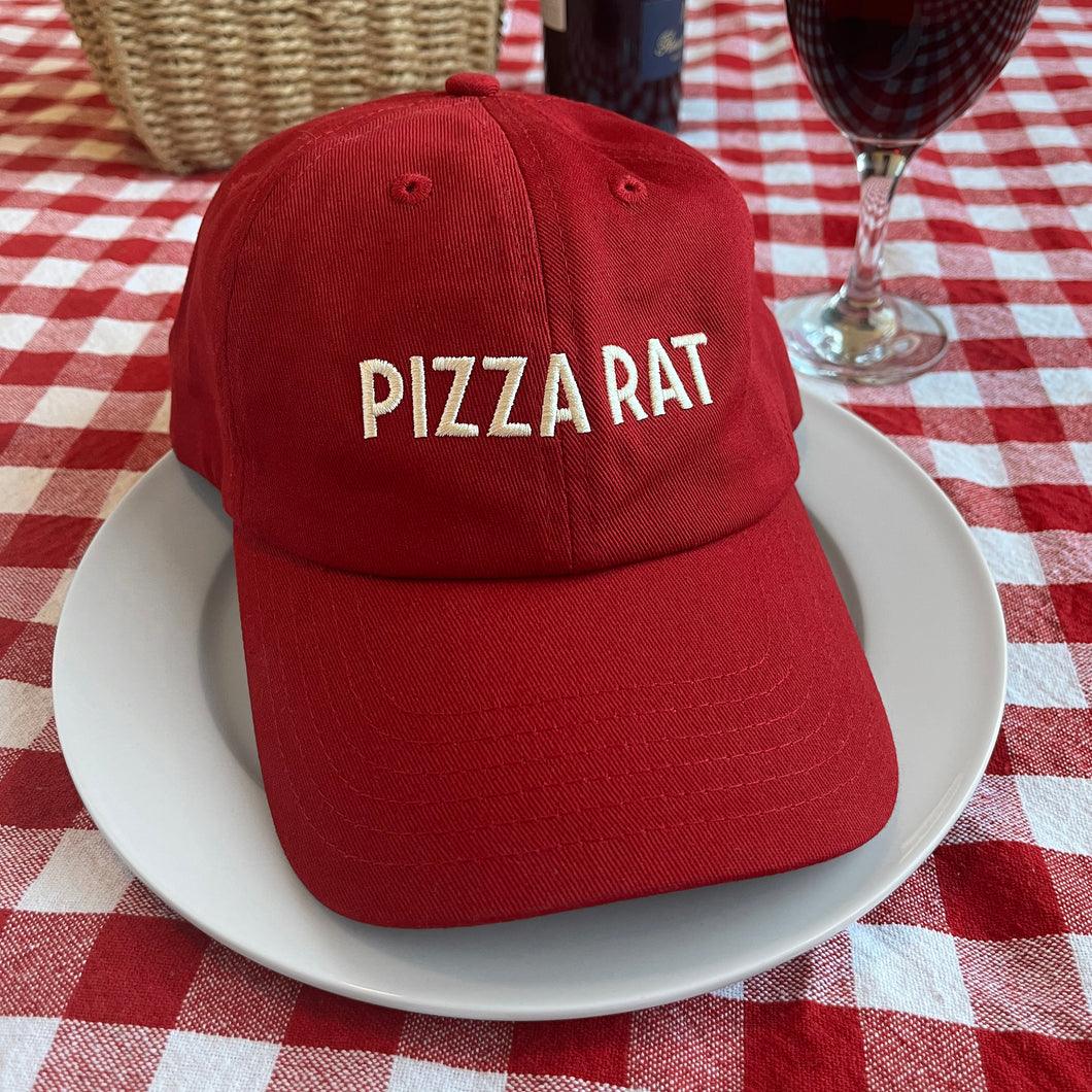 Rather Keen Pizza Rat Hat at table setting