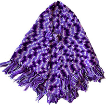 Purple crochet cape - one size fits most