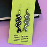 Star Snake statement earrings ✶ Glow-in-the-dark!
