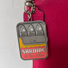 Sardine bag charm - keychain - tinned fish bag charm