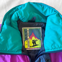 1990s color block ski jacket - large