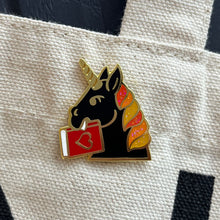 Bookish Unicorn enamel pin - in 4 colors - castlecore