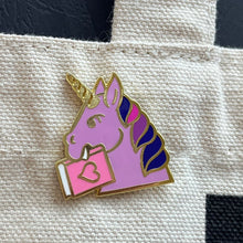 Bookish Unicorn enamel pin - in 4 colors - castlecore