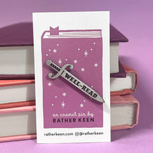 Well-Read Sword pin