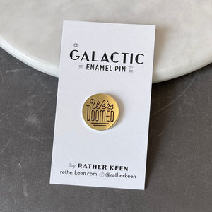 Star Wars inspired enamel pin on display card