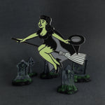 Pinup Witch enamel pin by Rather Keen