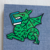 Book Dragon vinyl sticker