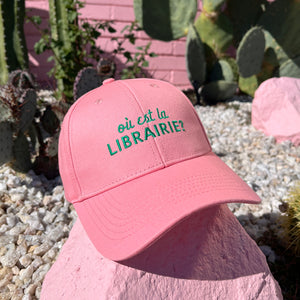 Pink Where is the Bookstore hat by Rather Keen