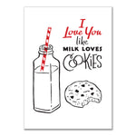 Milk and Cookies greeting card