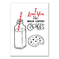 Milk and Cookies greeting card