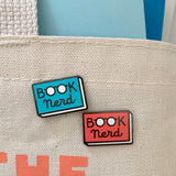 Book Nerd enamel pin - a smart gift for book lovers