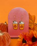 Pumpkin Spice Latte earrings by Rather Keen