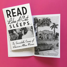 Zine cover of Read Like a Cat Sleeps