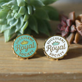 Royal Succulent Society enamel pin by Rather Keen.