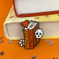 Spell Books enamel pin