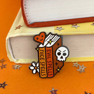 Spell Books enamel pin