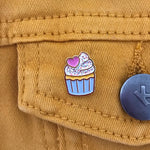 Cupcake lapel pin