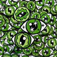 Creepy Eyes vinyl sticker