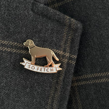 Golden retriever lapel pin by Rather Keen