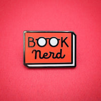 Book Nerd enamel pin by Rather Keen
