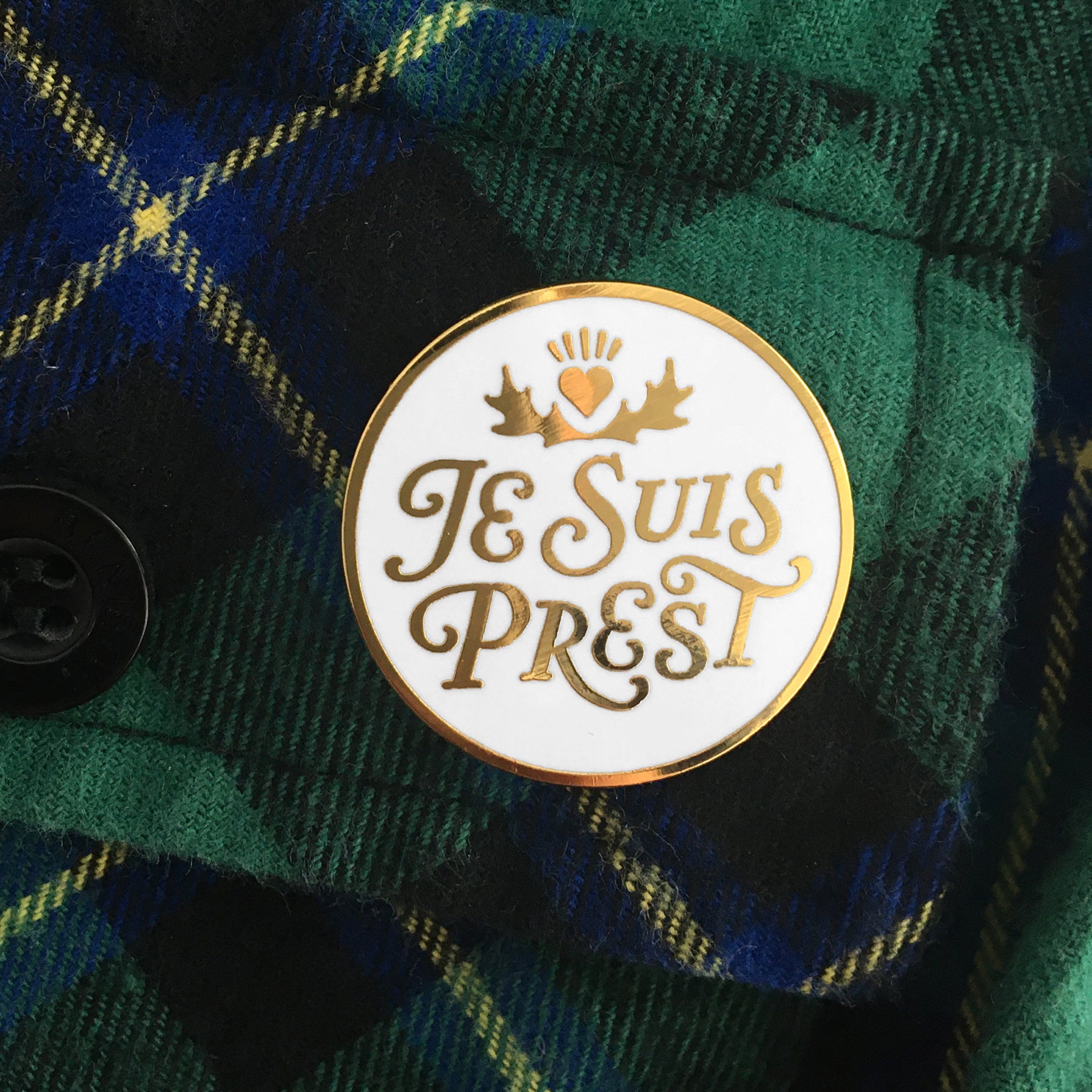 Pin Prest Je Suis Prest - Outlander enamel pin – Rather Keen