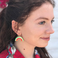 Watermelon earrings