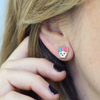 Sugar Skull stud earrings